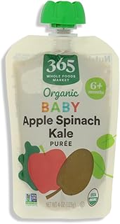 365 by Whole Foods Market, Organic Baby Food, Apple Spinach Kale, 4 Ounce
