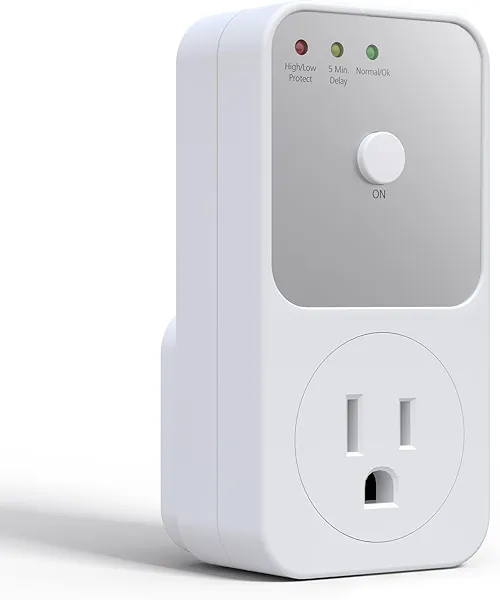 BSEED Surge Protector - 1800W Single Outlet for Refrigerator, TV, PC, Home Appliance - Wall Outlet With Ground & Protected Light Indicators, 120V, 15A, 1 Pack