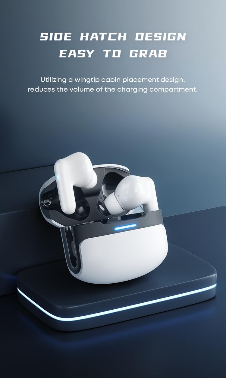 Langsdom TG12 Earbuds in Side Hatch Charging Case