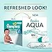 Pampers Aqua Pure Baby Wipes, 99% Water, Fragrance Free, 336 Baby Wipes Total (6X Flip-Top Packs) [Packaging May Vary]