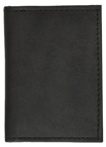 MARSHAL Mens Black Leather Featherweight Bifold Wallet 7602