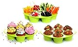 Photo Gallery yoko design 1213 - happy snack, piatto per aperitivi utilizzabile anche come stampo per cottura, in silicone, colore: fucsia, 27,5 x 25 x 2,5 cm verde Photo Gallery yoko design 1213 - happy snack, piatto per aperitivi utilizzabile anche come stampo per cottura, in silicone, colore: fucsia, 27,5 x 25 x 2,5 cm verde