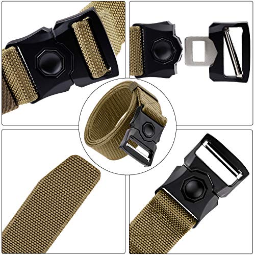 Sportmusies Tactical Belt for Men Nylon Webbing Belt with Heavy-Duty Quick-Release Buckle3