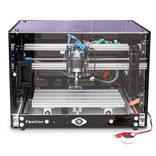 Desktop CNC Router Machine 3018-SE with Enclosure, 300x180mm 3-Axis Milling Machine for Wood Acrylic Plastics Metal Resin Artcraft DIY Design Making