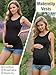Summer Women's Maternity Tank Top Comfy Sleeveless Maternity Clothes, Medium (3 pcs)