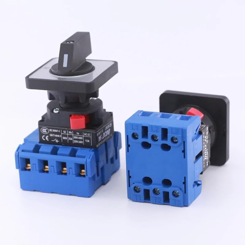 3P YMD11-25A Single Hole Installation 22mm Load Circuit Breaker Main Control Power Off-on Isolator Switch LW30