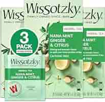 Amazon.com : Wissotzky Nana Mint Ginger & Citrus Herbal Tea