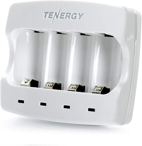 Tenergy 3.7V RCR123A Li-Ion cargador de batería – Certificado CE, FCC & funciona con cámaras de seguridad Arlo inalámbricas HD (VMC3030)