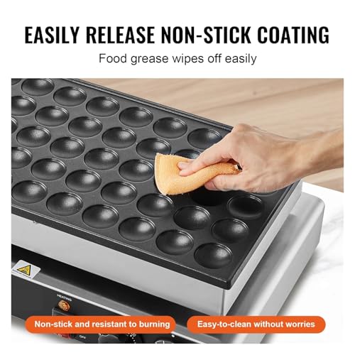50 Szt. Mini Holenderskich Naleśnikarek Dorayaki Baker Machine Komercyjna Nieprzywierająca Gofrownica Z Podwójną Kontrolą Czasu I Temperatury Łatwe Płynne Gotowanie