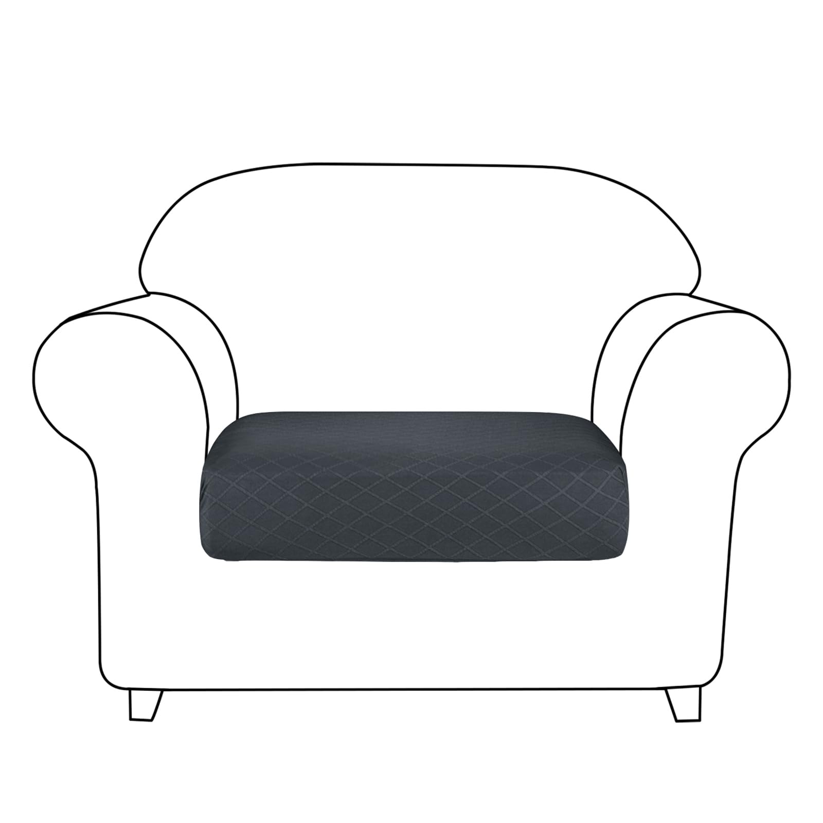 Housse de canapé 1 place extensible pour un salon chaleureux et un fauteuil toujours propre
