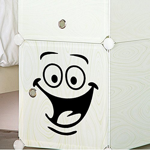 Funny Decals For Toilet 2 Pcs Black Smiley Face Smile Wall Stickers Pvc Cute Wall Stickers Vinyl Wallpaper 18X22Cm Diy Removable Murals For House Decoration Bathroom Baby Living Rooms Bedroom Decals #TOP2