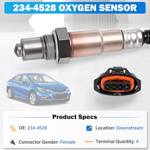 Sensor de Oxígeno 2PCS Compatible Chevy Cruze Sonic Trax 1.4L miniatura 4