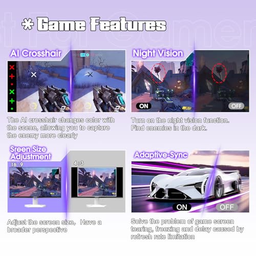 Image of Amzfast 27 inch 1440P 200Hz /180Hz White Gaming Monitor, 2K QHD (2560 x1440),MPRT 1ms Fast IPS | HDR400 & TUV Rheinland Eye Care & 12 Months Exchange (HDMI & DP Cable)