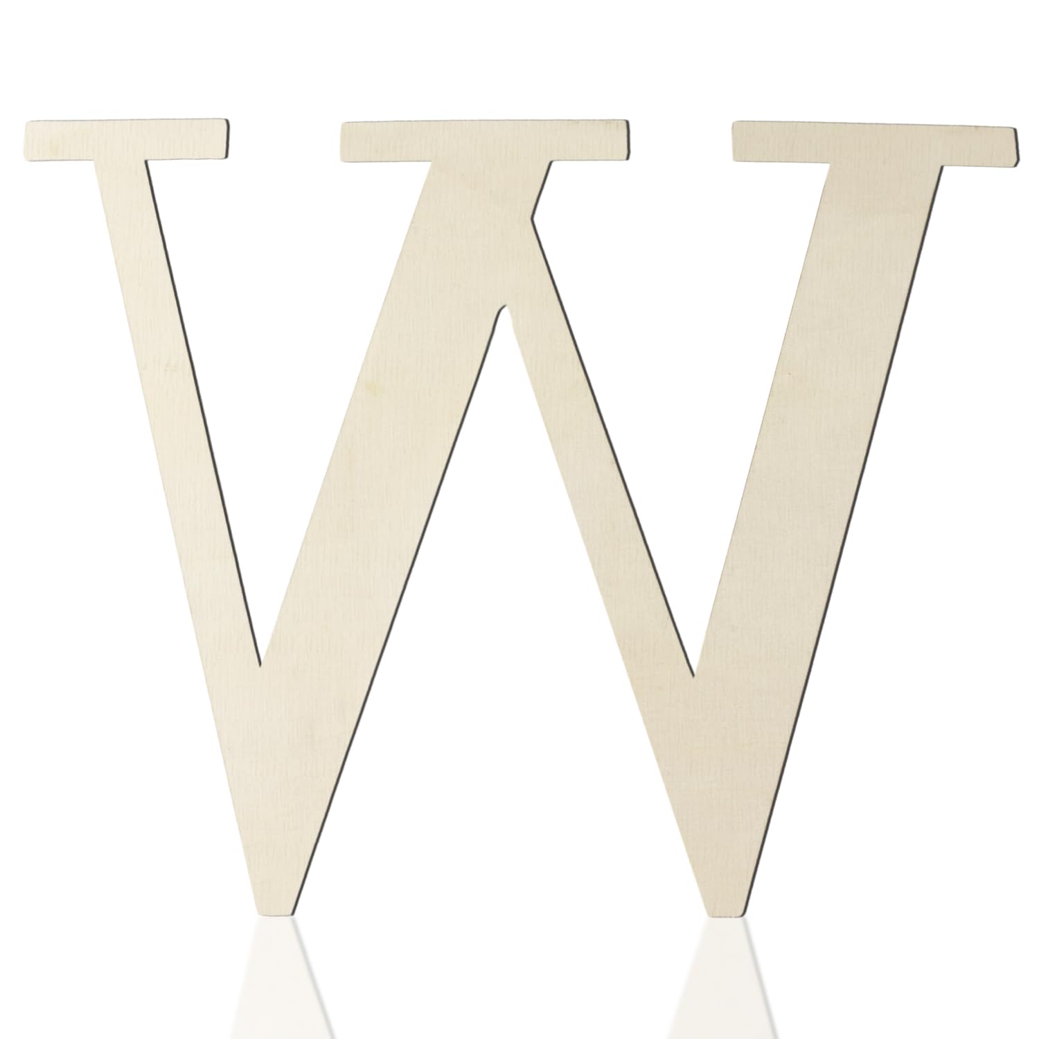 Photo 1 of Large Wooden Letters 12 Inch Paintable Wood Letter W for Wall Decor, 1/5 Inch Thick Wooden Alphabet Letters Cutouts for DIY Crafts Project Unfinished Wood Birthday Wedding Party Home Decoration