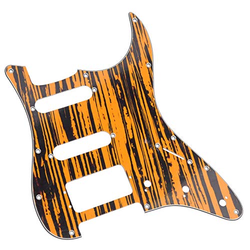 Pickguard de guitare en métal doré avec bouton Pickguard de guitare électrique 3 couches avec blindage en aluminium… - Les Beatles, Paul McCartney, John Lennon, RIngo Starr, George Harrison Pickguard de guitare en métal doré avec bouton Pickguard de guitare électrique 3 couches avec blindage en aluminium…