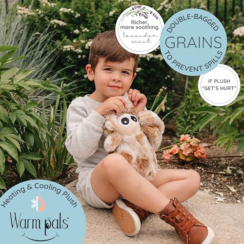 Image of Warm Pals - Spider - 1.5lbs - Cozy Microwavable Lavender Scented Plush Toys - Heated Stuffed Animal - Heatable Coolable Bedtime Comfort Plushie