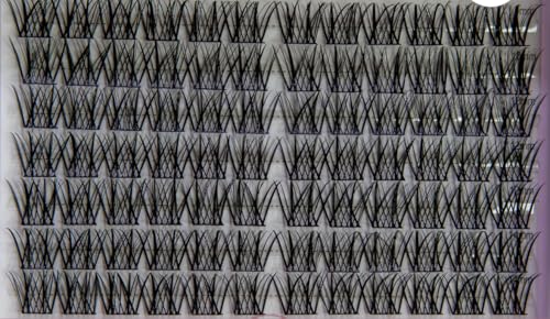 DIY Eyelash Extension Kit, Individual Lash Clusters, Professional Application Tools, Black