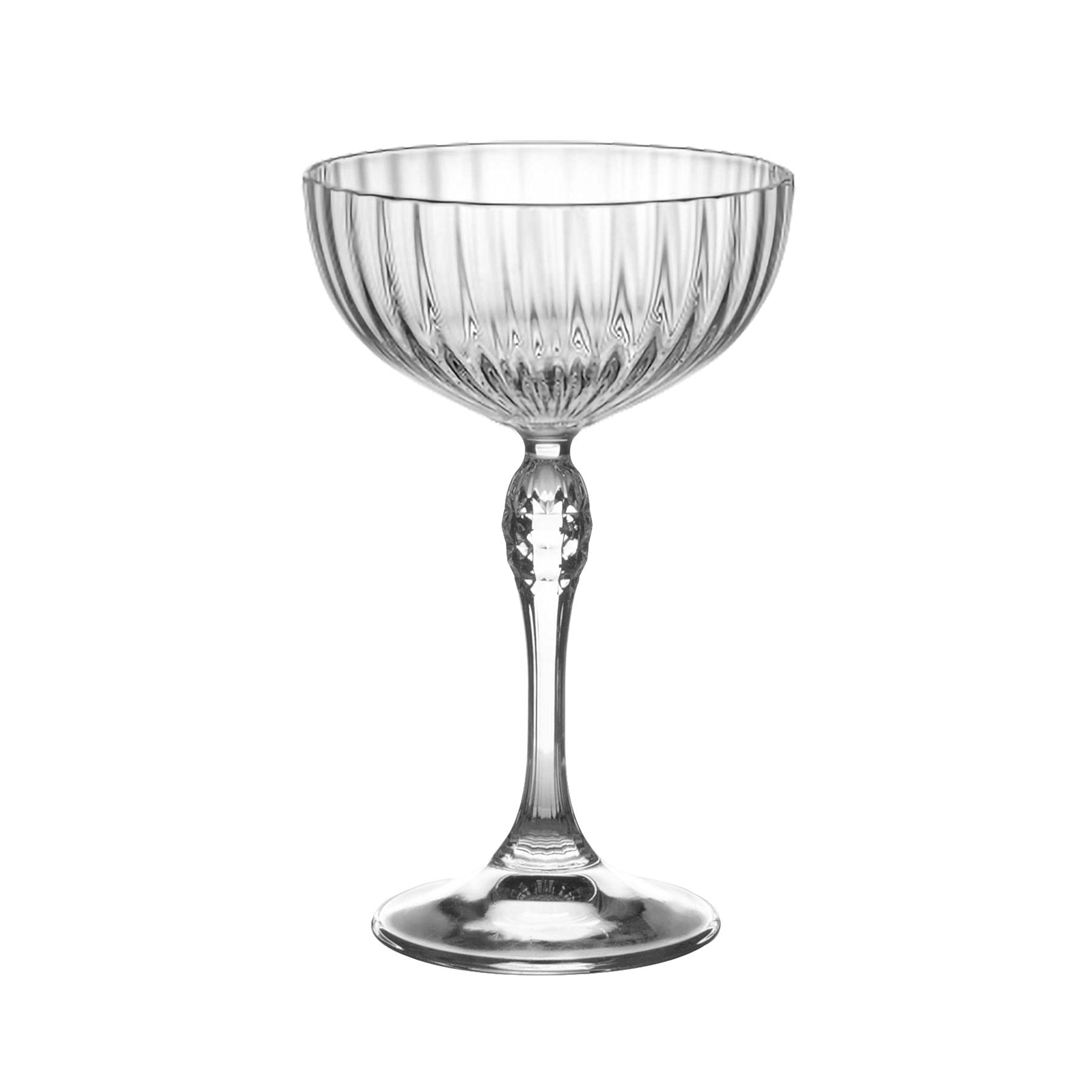 Bormioli Rocco 12x Clear 230ml America '20s Champagne Cocktail Soucoupes - Vintage Art Déco Coupé Lunettes pour vin, Espresso Martini