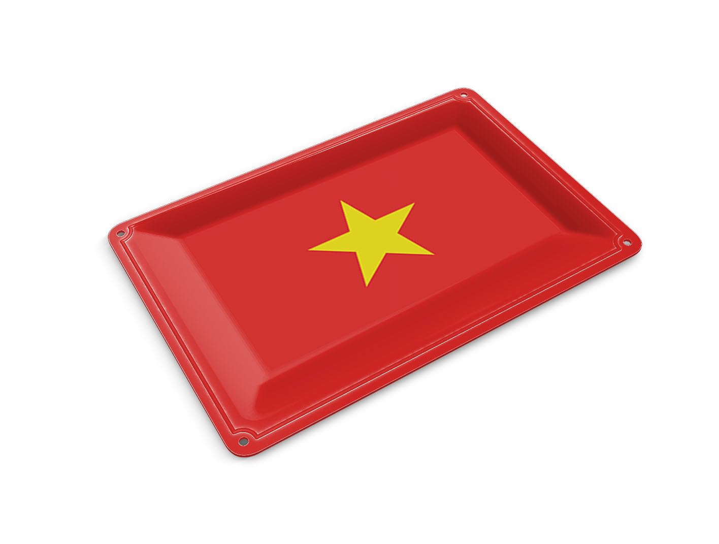 Femer Tin Postcard Flag of Vietnam 14 x 10 cm Flag of Vietnam Decorative Sign