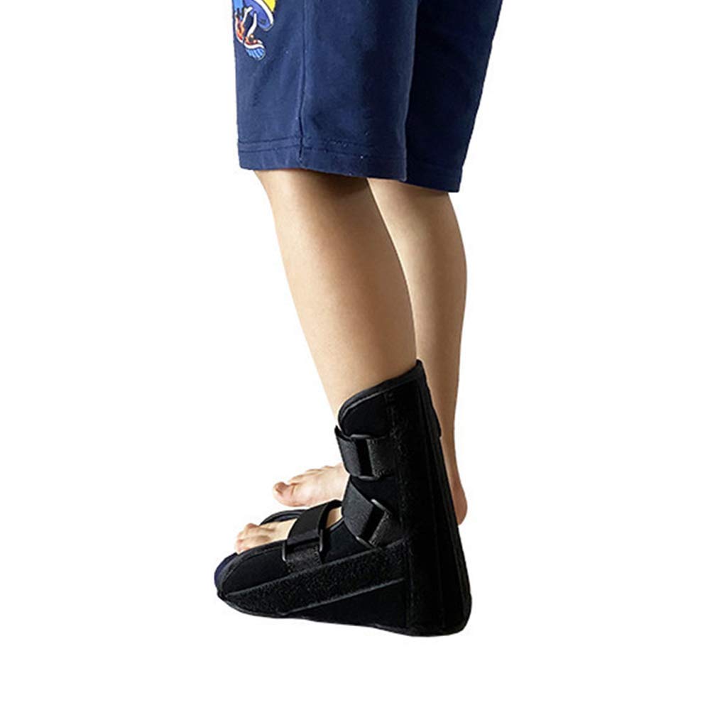 Ortesis de caída Zapato médico para caminar para niños Bota corta con punta rota Tobillera Soporte Férula Órtesis de pie Fracturas de ortesis Tobilleras para primeros auxilios Plantar con correa