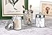 Amolliar Apothecary Jars Bathroom Vanity Organizer -Countertop Canister Jar with Storage Lid - Qtip Dispenser Holder Glass for Qtips,Cotton Swabs,Makeup Sponges,Hair Band - Brushed Nickel (2 Pack)