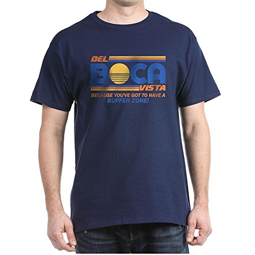 CafePress Del Boca Vista Seinfeld Dark T Shirt 100% Cotton T-Shirt Navy