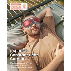 RENPHO Eye Massager Eyeris 1 Mothers Day Birthday Gifts for Mom Dad Women Men FSA HSA Eligible Sleep Eye Mask with Heat Bluetooth MusicEye Care Relax Eye Reduce Eye Strain