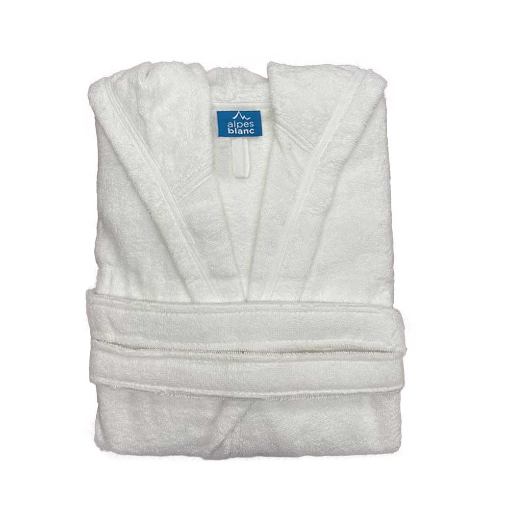 Peignoir de Bain à Capuche 70% Coton 30% Bambou 450 g/m² – Ultra-Absorbant | Doux & hypoallergénique • Chaud & confortable • Ceinture ajustable • Capuche & poches • Lavable 40°C • Mixte