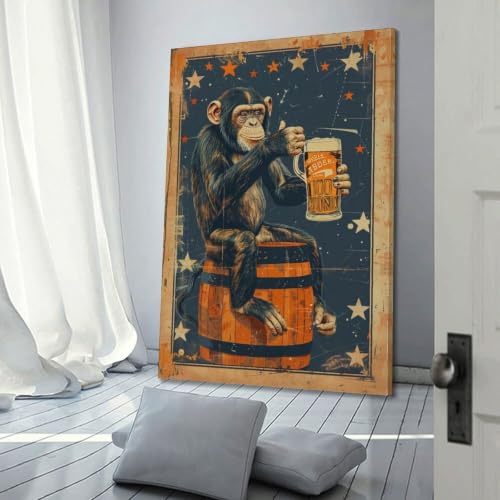Toile vintage 40x60cm pour décorer un salon ou une chambre