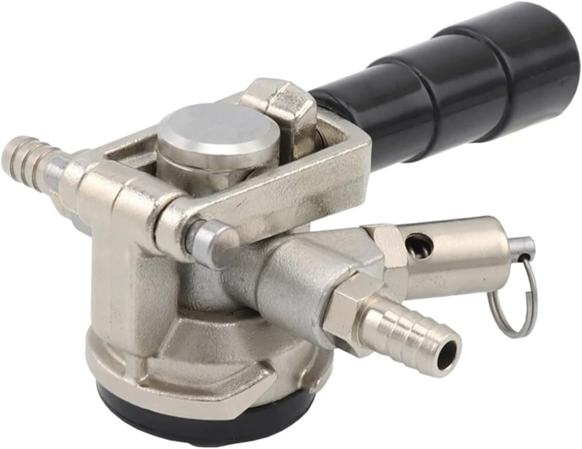 Brewing Equipment Stainless Steel Low Profile Beer Keg Coupler with Pressure Relief Valve Homebrew Beer Keg Dispenser Tap D Type S Type Brewing Equipment(D Type)
