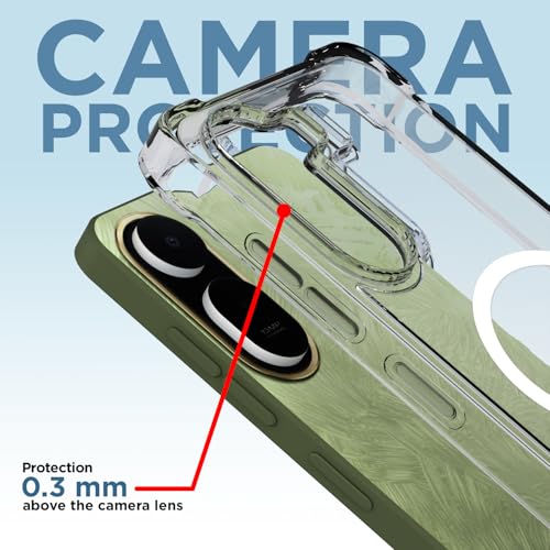 Image of Amazon Basics Back Cover for Redmi A7 Pro /Poco C85x 5G Mag-Safe Shockproof PC + TPU Protective Case Magnetic Support Bumper Case (Transparent Mag-Safe)