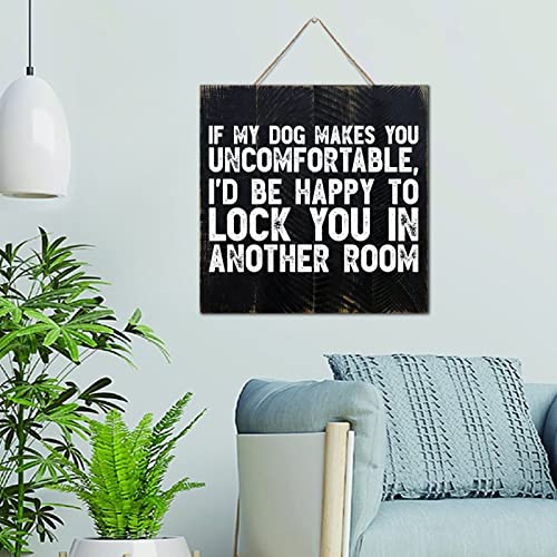 Panneau bois chien déco murale rustique pour chalet et salon chaleureux