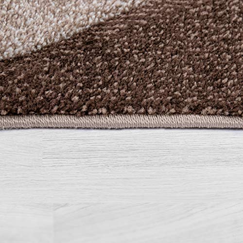 Tapete Moderno Paco Home Geométrico Marrón Beige miniatura 2
