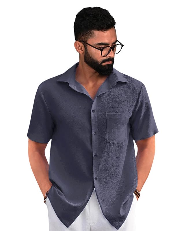 Image of Tee Projekt Textured Shirts for Men || Casual Shirt for Men || Comfortable and Stylish for Every Wardrobe
