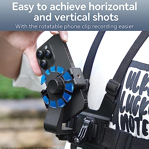 Support de poitrine harnais camera sport fixation buste reglable - 6