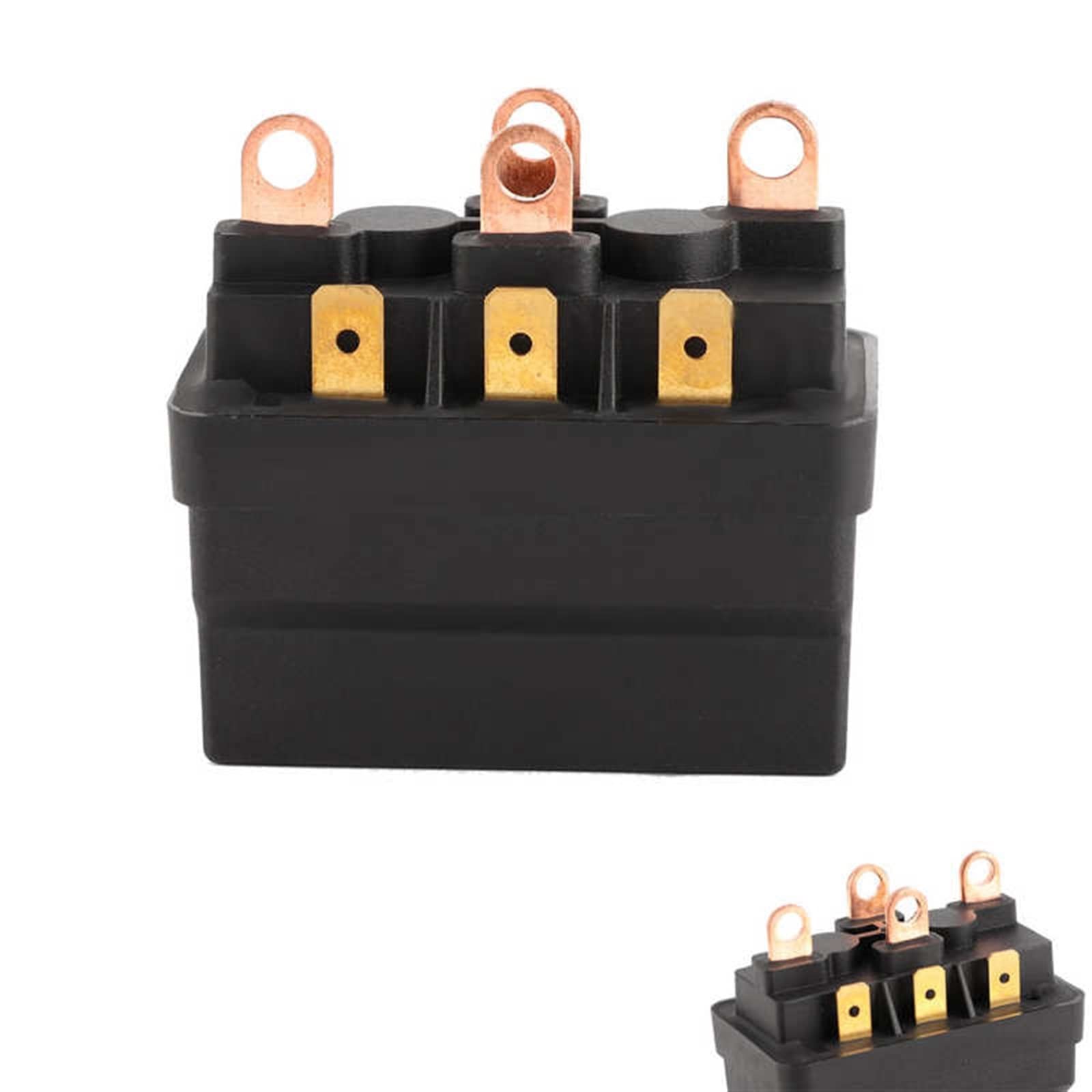 Contactor de relé de contacto de solenoide de cabrestante 12V 120A acero universal for vehículos ATV UTV 4X4 Contactor de relé de cabrestante