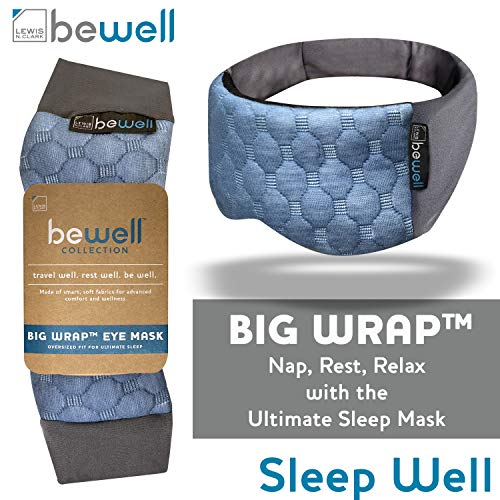 Lewis N. Clark Big Wrap Eye Mask To Block Light For Travel, Sleep Aid For Airplane thumb #6