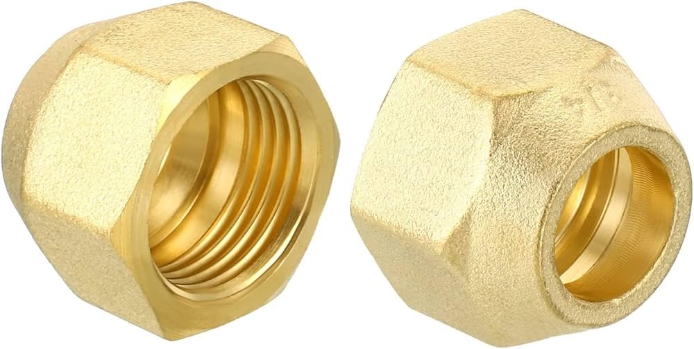 1/4" Brass Flare Nut – Heavy-Duty, Corrosion-Resistant Fitting,AC Copper Pipe Connection-image-11