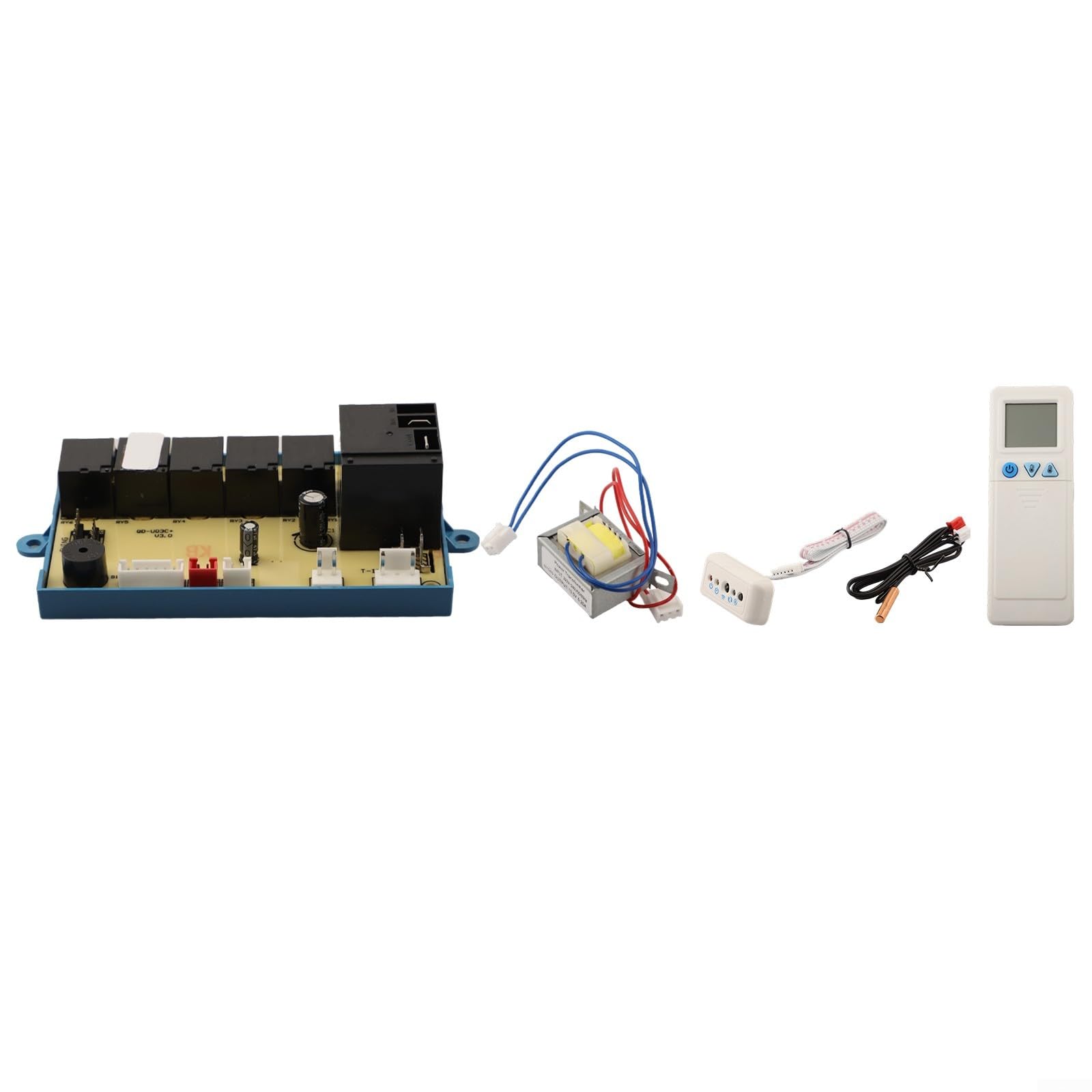 Panel de placa del sistema de control de aire acondicionado, con múltiples modos de trabajo, pantalla digital de control de temperatura, para unidades de CA HVAC 3 velocidades de