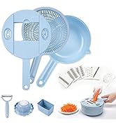 Coupe-légumes avec récipient, 12 en 1 multifonction, coupe-légumes, coupe-fruits...