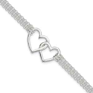 Amazon.com: Sterling Silver Polished 3-strand w/.5in. Ext Amazon.com: Sterling Silver Polished 3-strand w/.5in. Ext