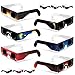 YDKOJGW 12 Pack Solar Eclipse Glasses Approved 2024,CE&ISO Certified Eclipse Glass for Solar Viewing,Optical Quality Safe Shades for Direct Sun Viewing