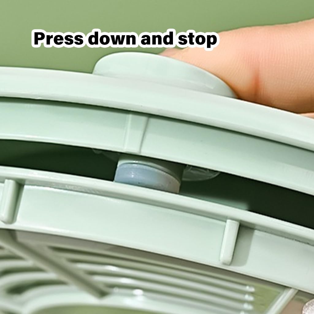 Centrifugador de ensalada de doble capa con cesta de acero inoxidable 304 para secar y lavar frutas y verduras eficientes. Herramienta de cocina