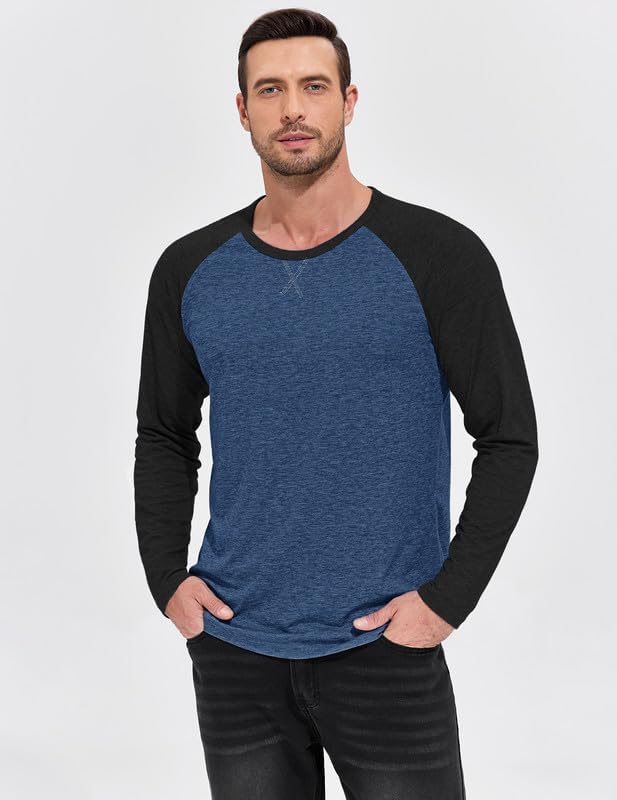 Men's Long Sleeve Shirts T Shirt Cotton Shirt Crewneck Shirts - Image 2