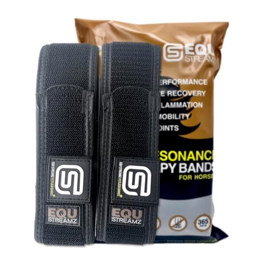 EQU Streamz Advanced Magnetic Horse Bands (Pair) | Full Body Coverage | Creates no Heat, Suitable for 24x7 use | Suitable for Fetlocks & Hocks