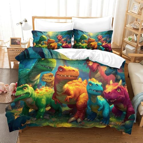 Housse de couette dinosaure 3D de qualité supérieure en microfibre douce