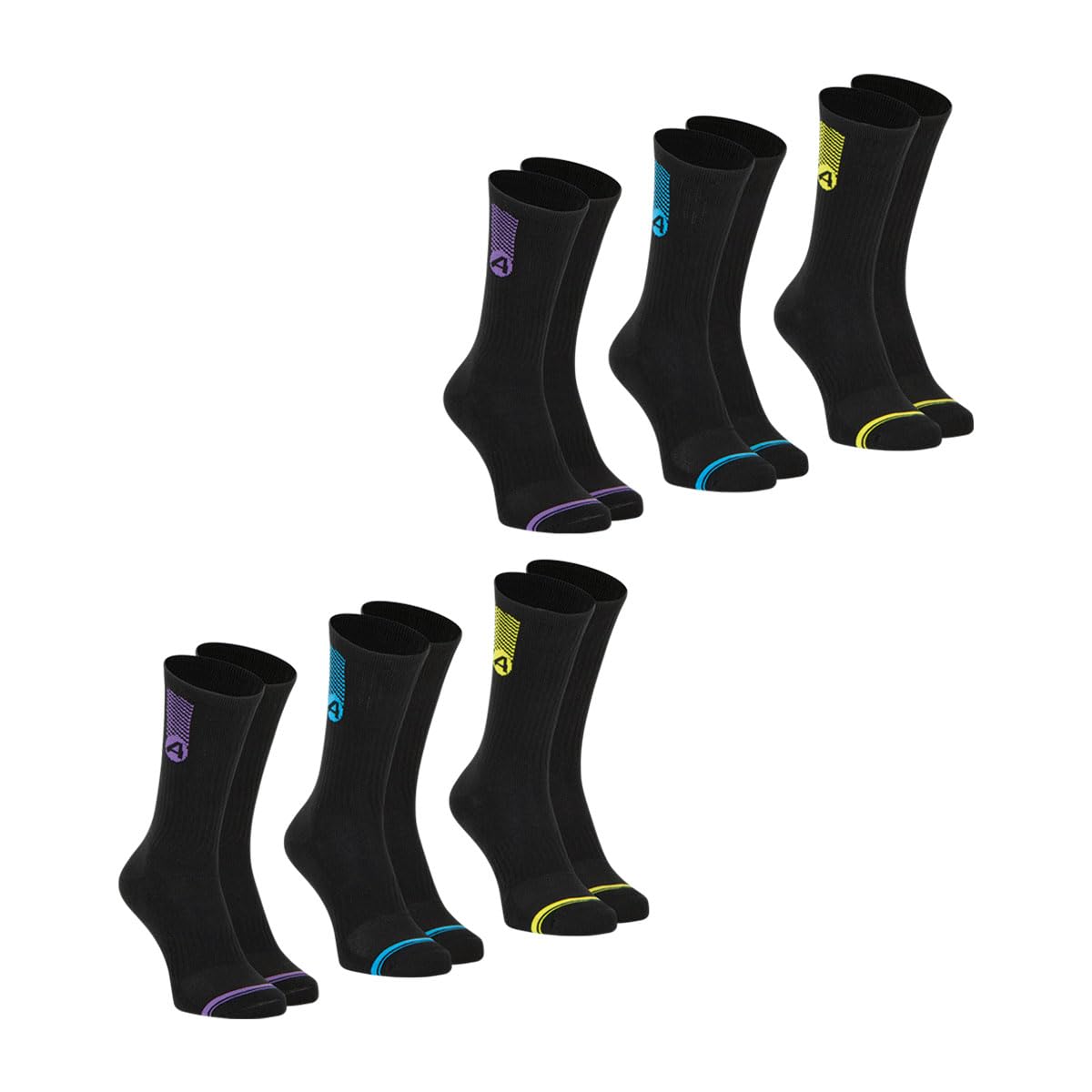 ATHENA Calzini Uomo Ecopack Low Cut | 8 Paia Di Calze Basse | Pratiche E Traspiranti Per Ogni Giorno