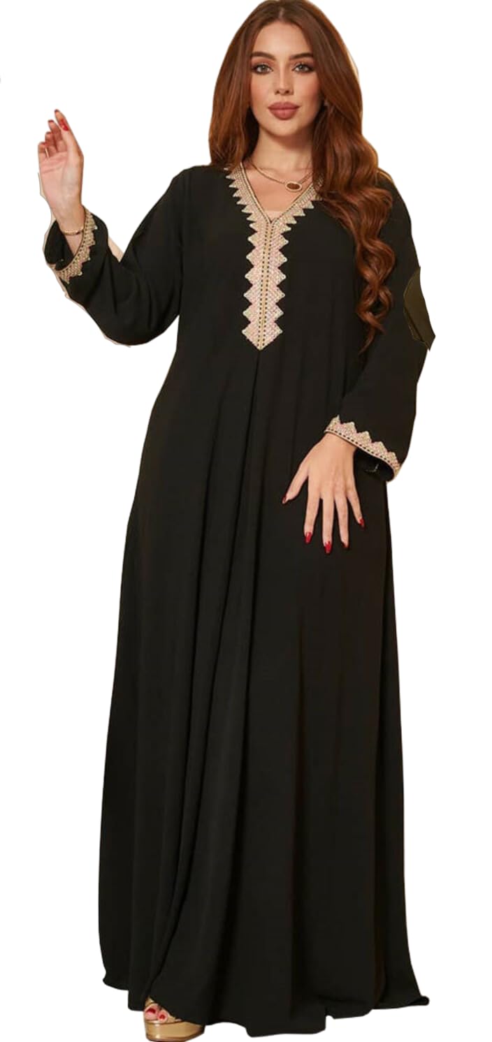 Greatfool Kaftan Mujer - Chilaba Mujer Que Puede llevarse como un caftán marroquí o un Kaftan Playa - Kaftan Mujer Playa Adaptada a Todas