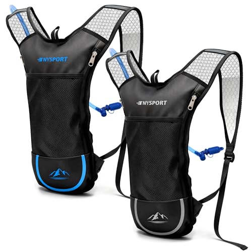 2 Pack Hydration Backpack Pack with 2L Hydration Bladder, TNYSPORT...