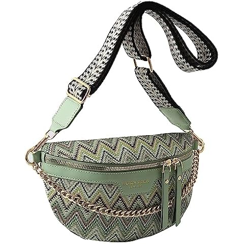 HIGHGO Crossbody Bags for Women,Fashion Sling Purse Shoulder Bag Fanny Pack Leather Women Chest Bag for Trave Cover